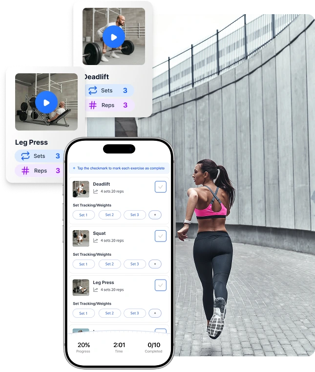 Exercise video library for personal trainers