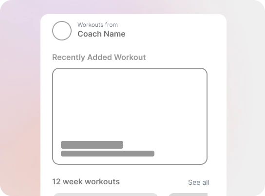 Fitness trainer platform idea