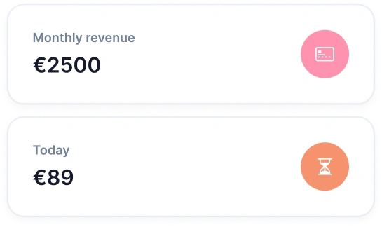 Monthly revenue example