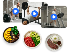 Structured workout and meal plans