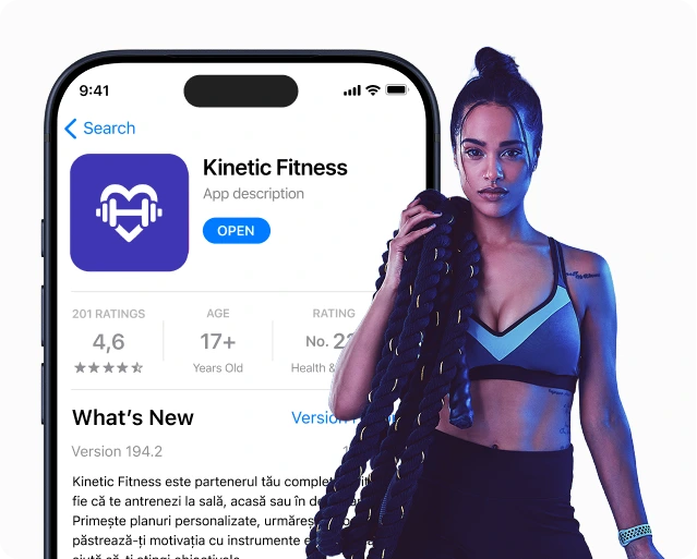 Aplicație de fitness sub marcă proprie