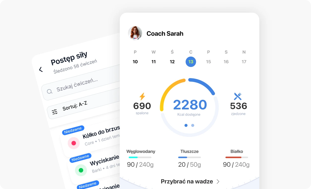 Aplikacja fitness dla trenerów personalnych