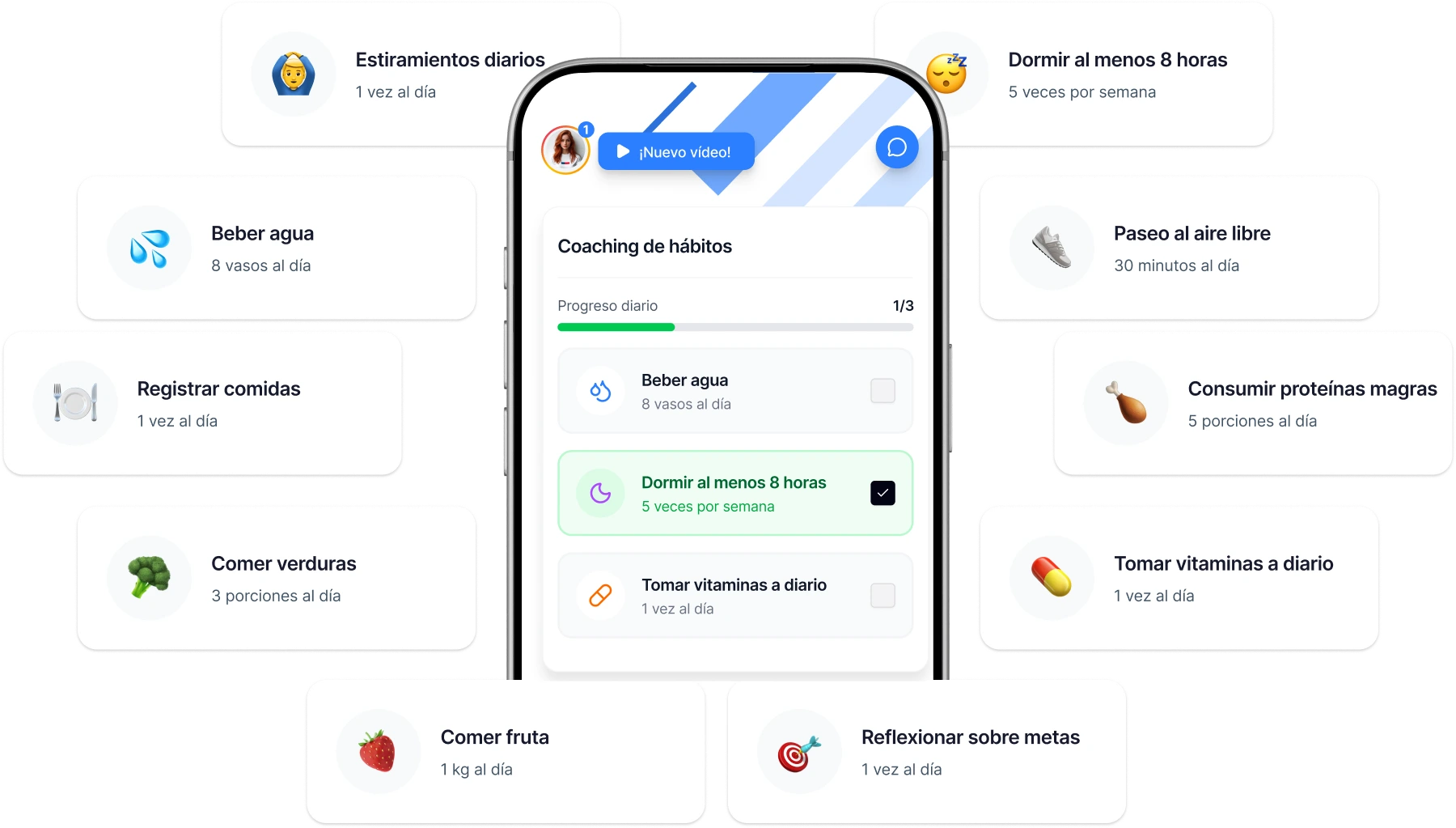 App de coaching de hábitos para entrenadores