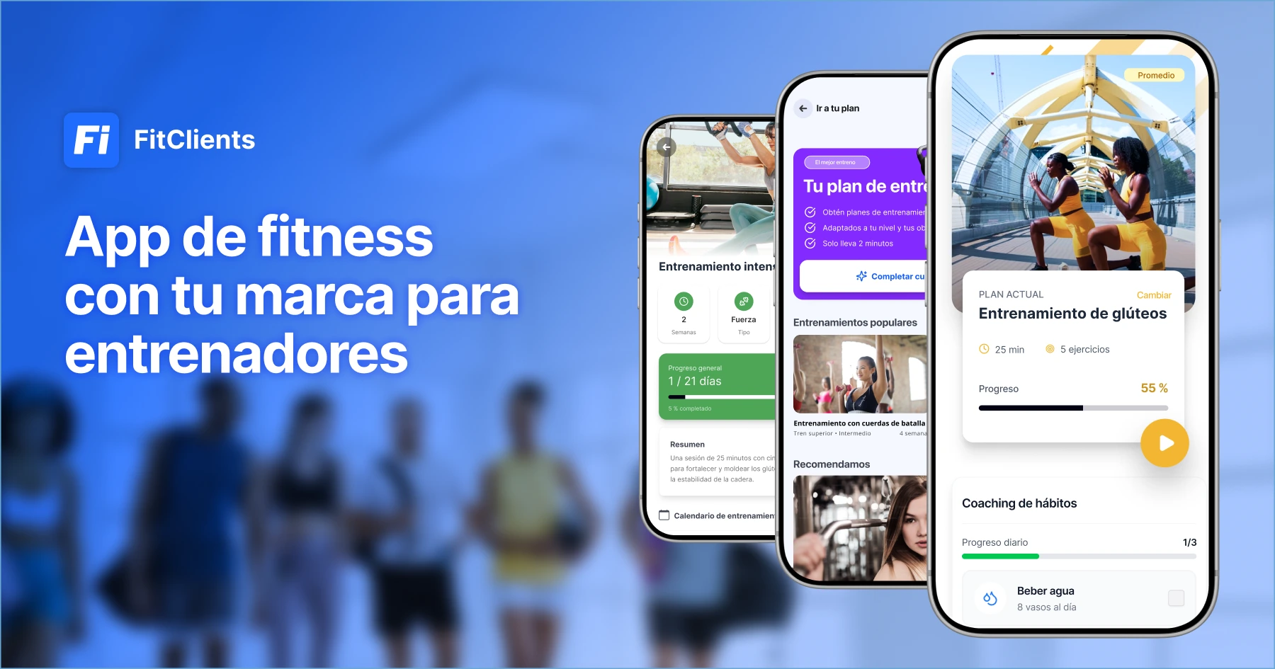 App de fitness con tu marca para entrenadores personales