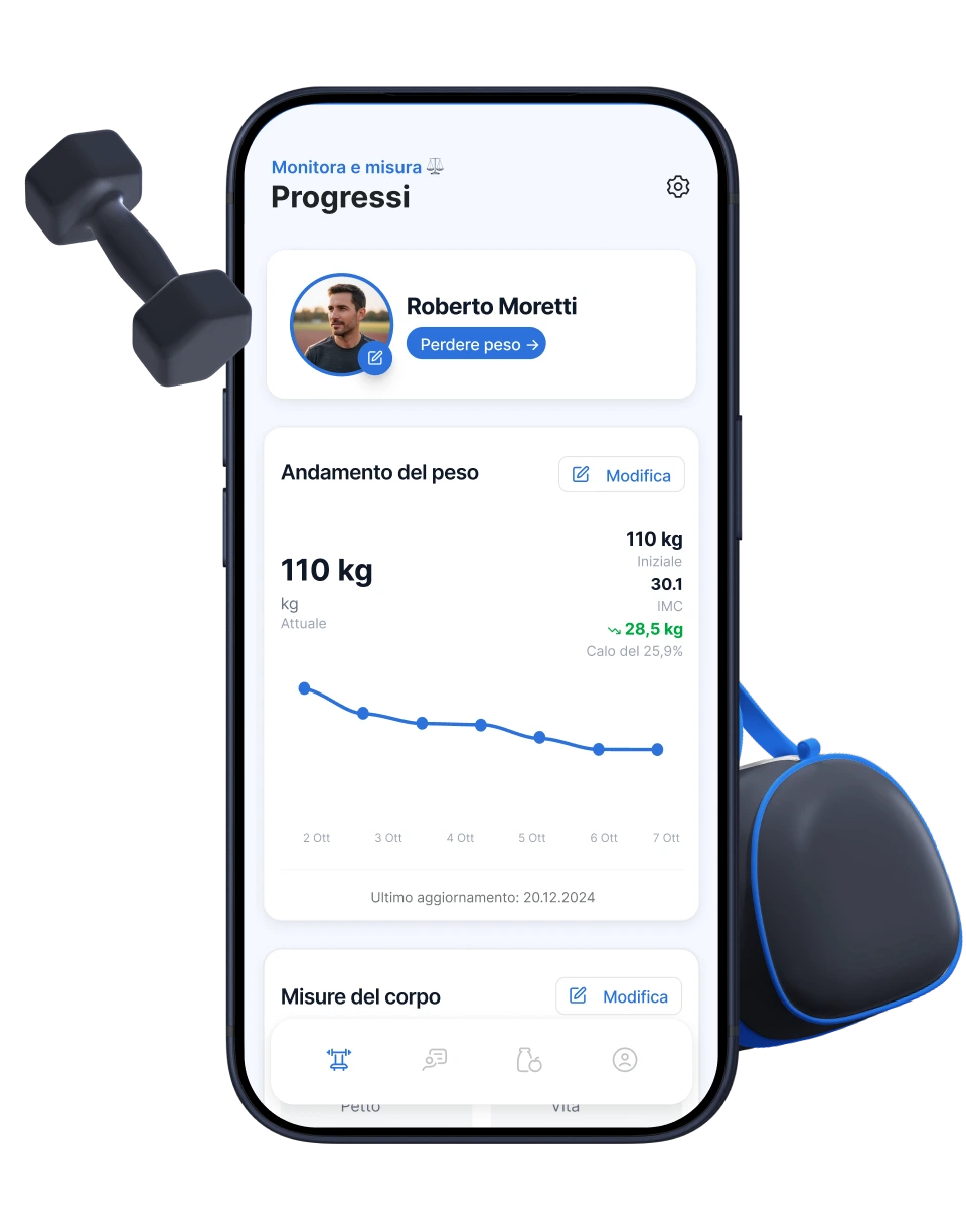 Un’app di monitoraggio clienti per personal trainer da usare con costanza