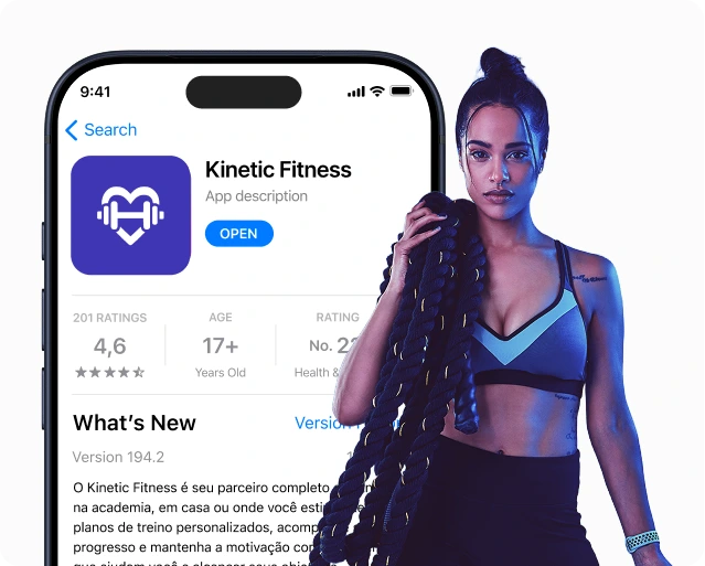 App fitness com marca própria
