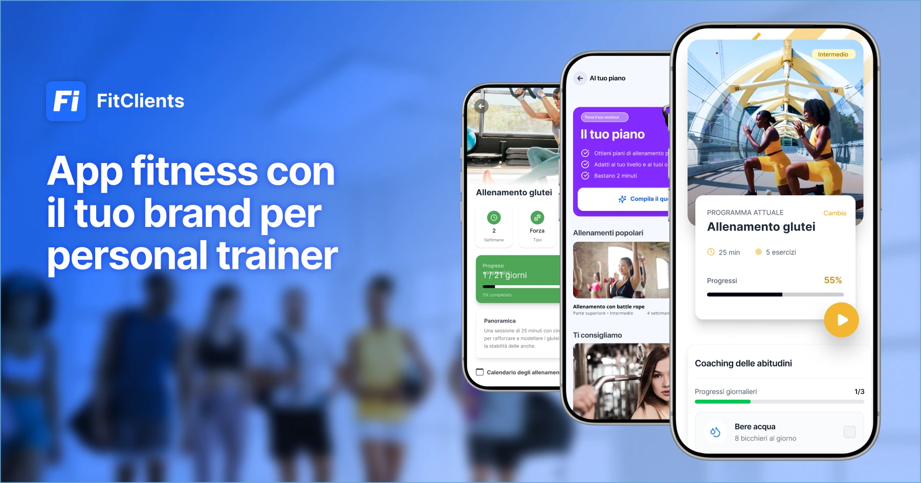 App fitness con il proprio marchio per personal trainer