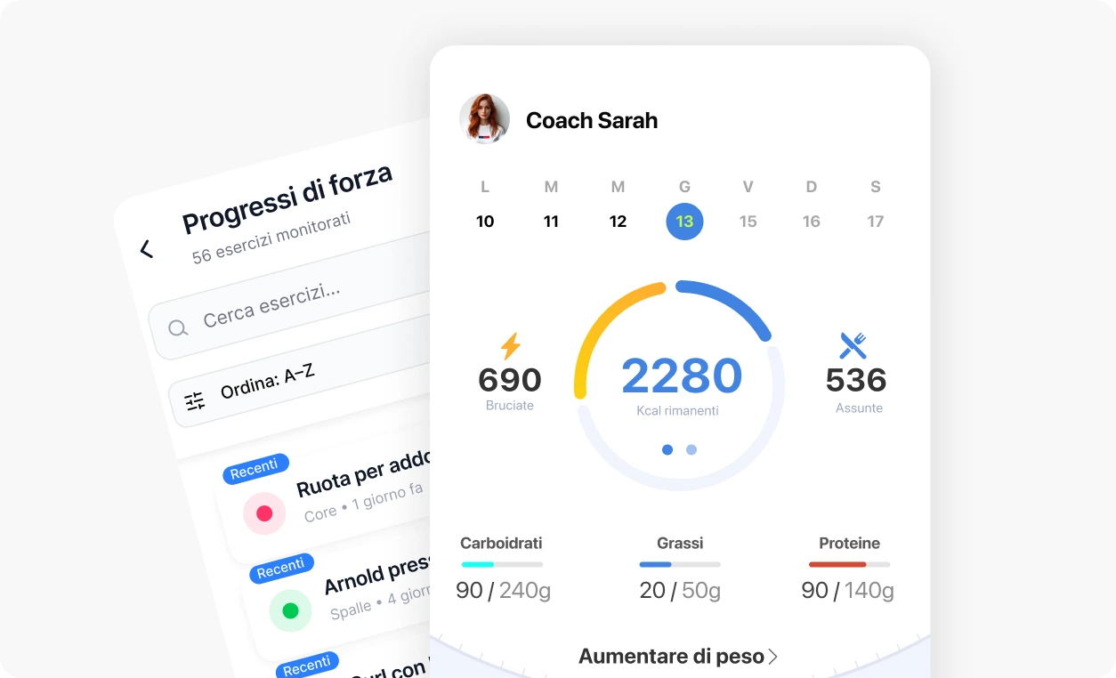 App fitness per personal trainer