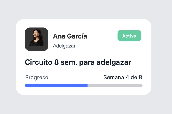 App para entrenadores personales para hacer seguimiento de sus clientes