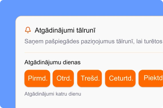 Atgādinājumi klientiem