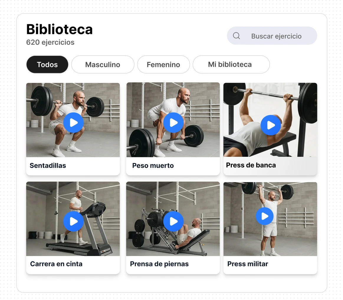Biblioteca de entrenamientos