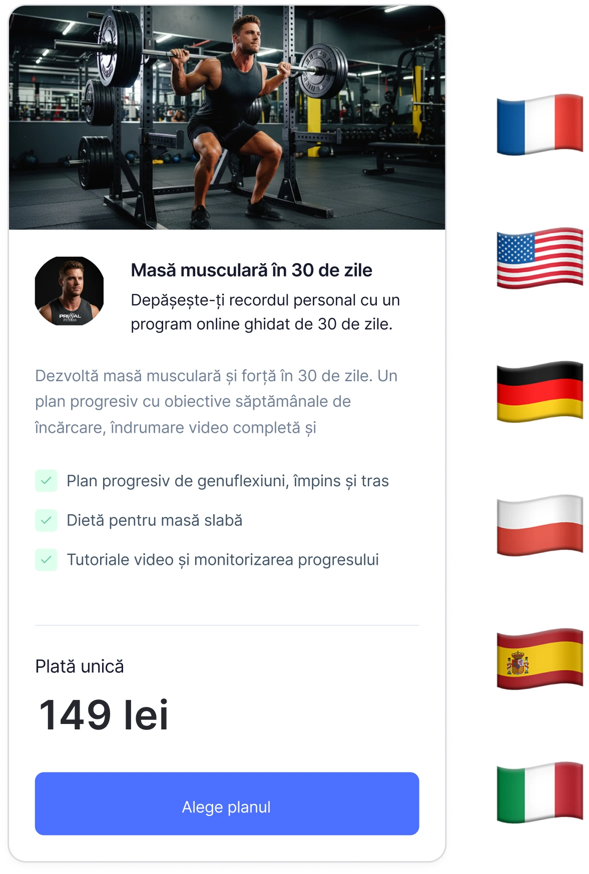 Cel mai bun creator de site-uri multilingve pentru antrenori personali