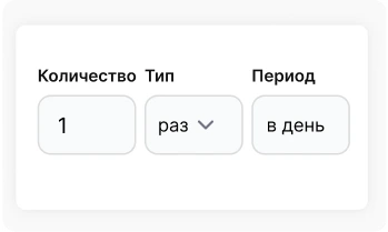 Частота выполнения привычек