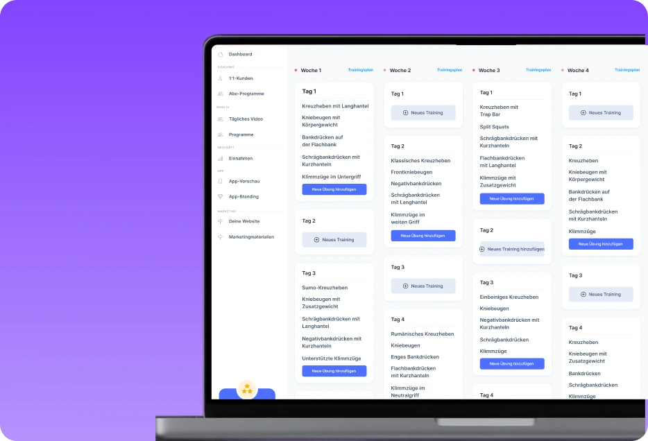 Coaching-Workflows für Personal Trainer