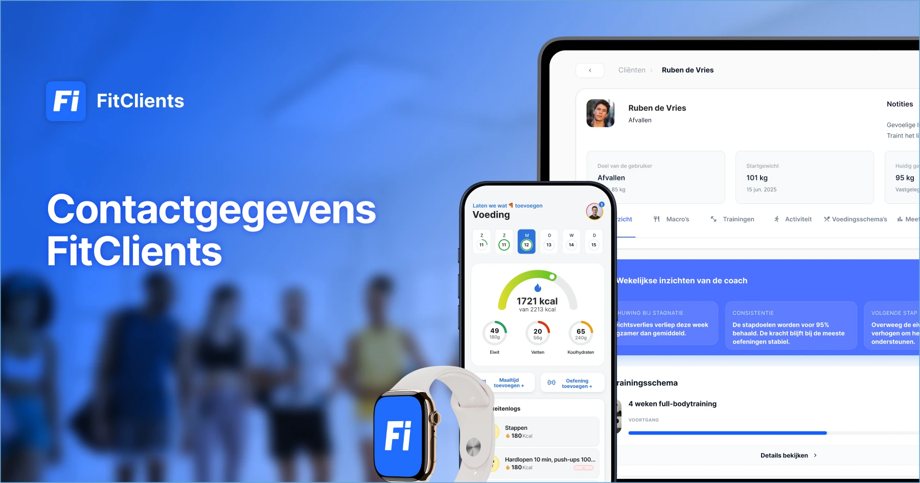 Contact opnemen met FitClients