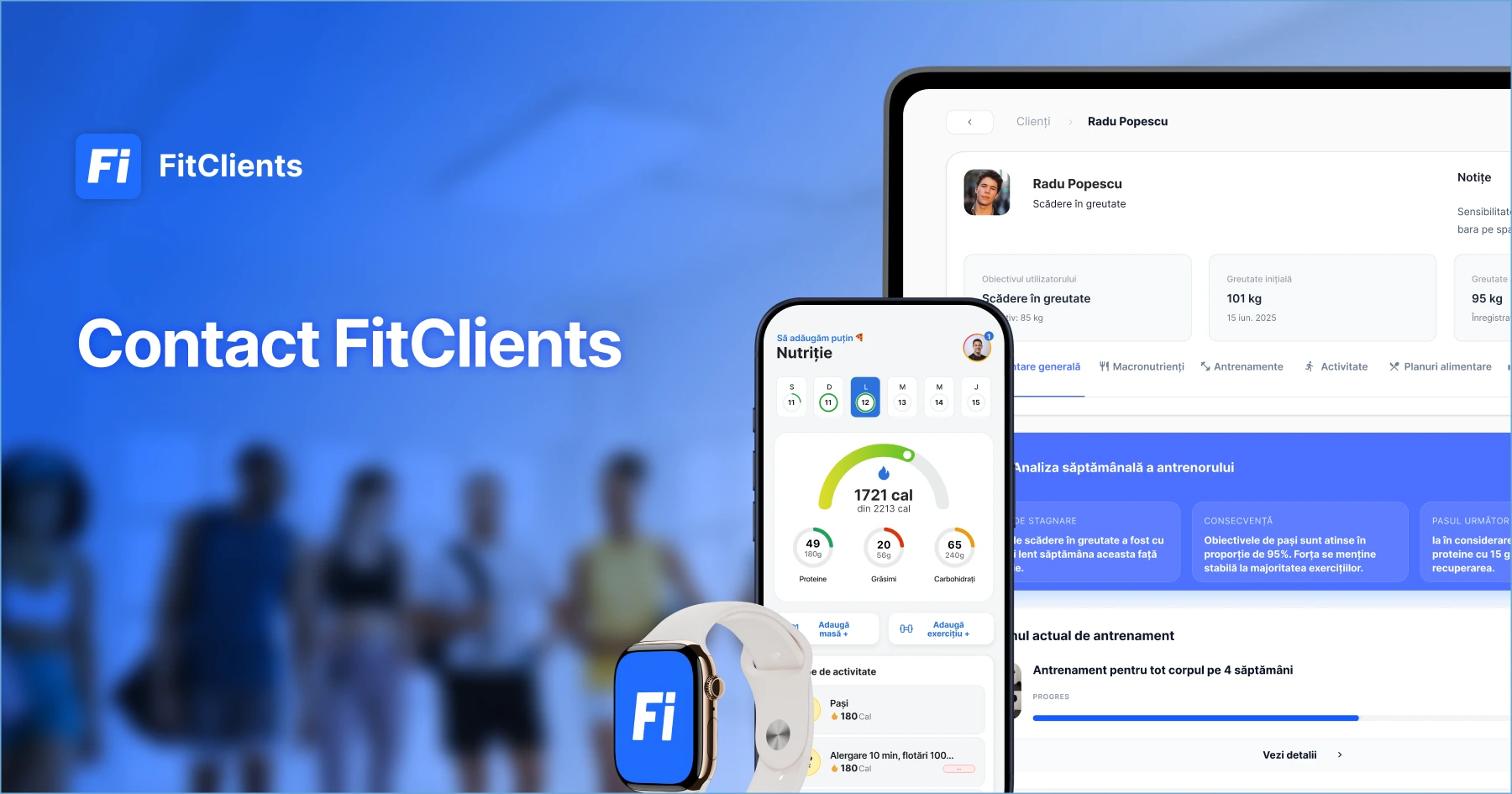Contactează FitClients