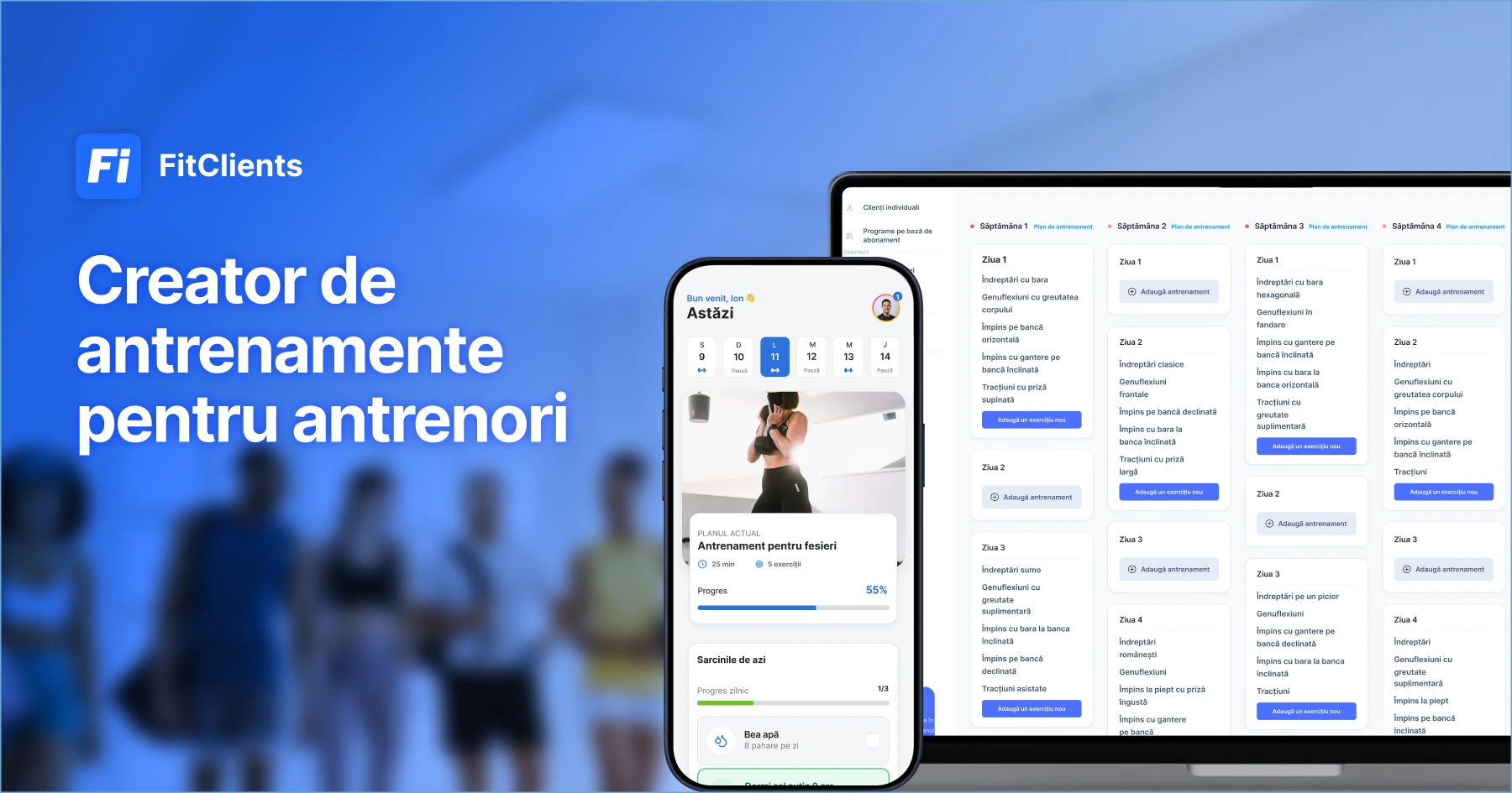 Creator de planuri de antrenament pentru antrenori personali