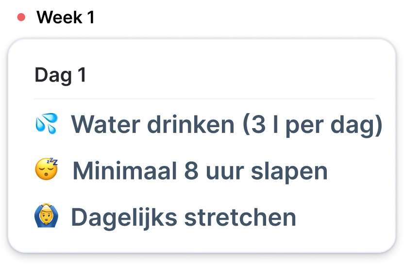 Dagelijkse gewoonten