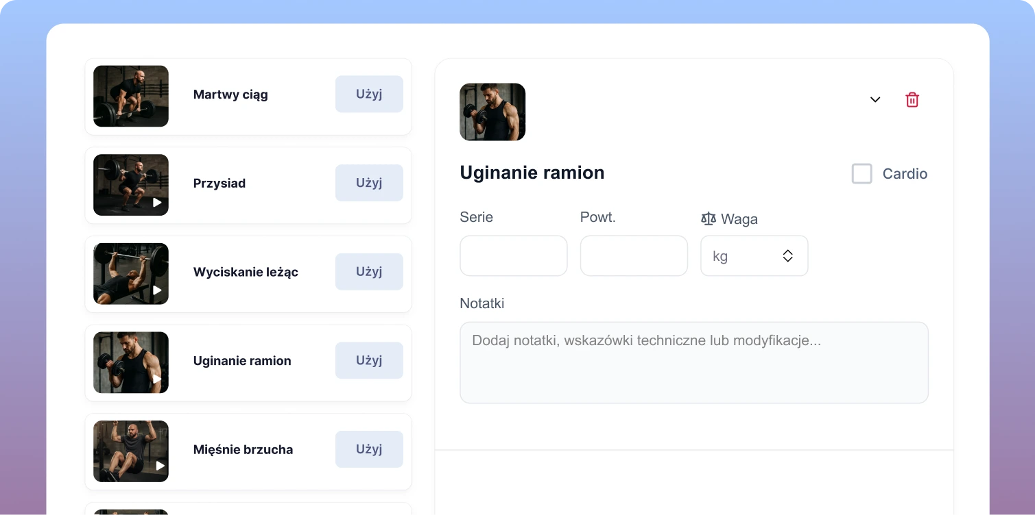 Darmowy program do tworzenia planów treningowych dla trenerów personalnych