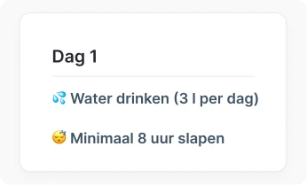 Doelen voor gewoonten en gedrag