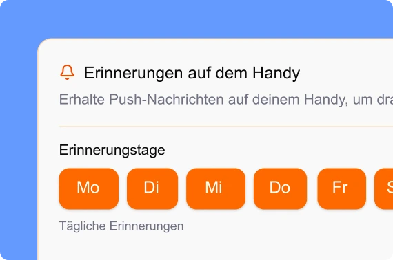 Erinnerungen für Kunden