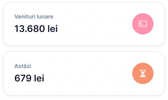 Exemplu de venit lunar