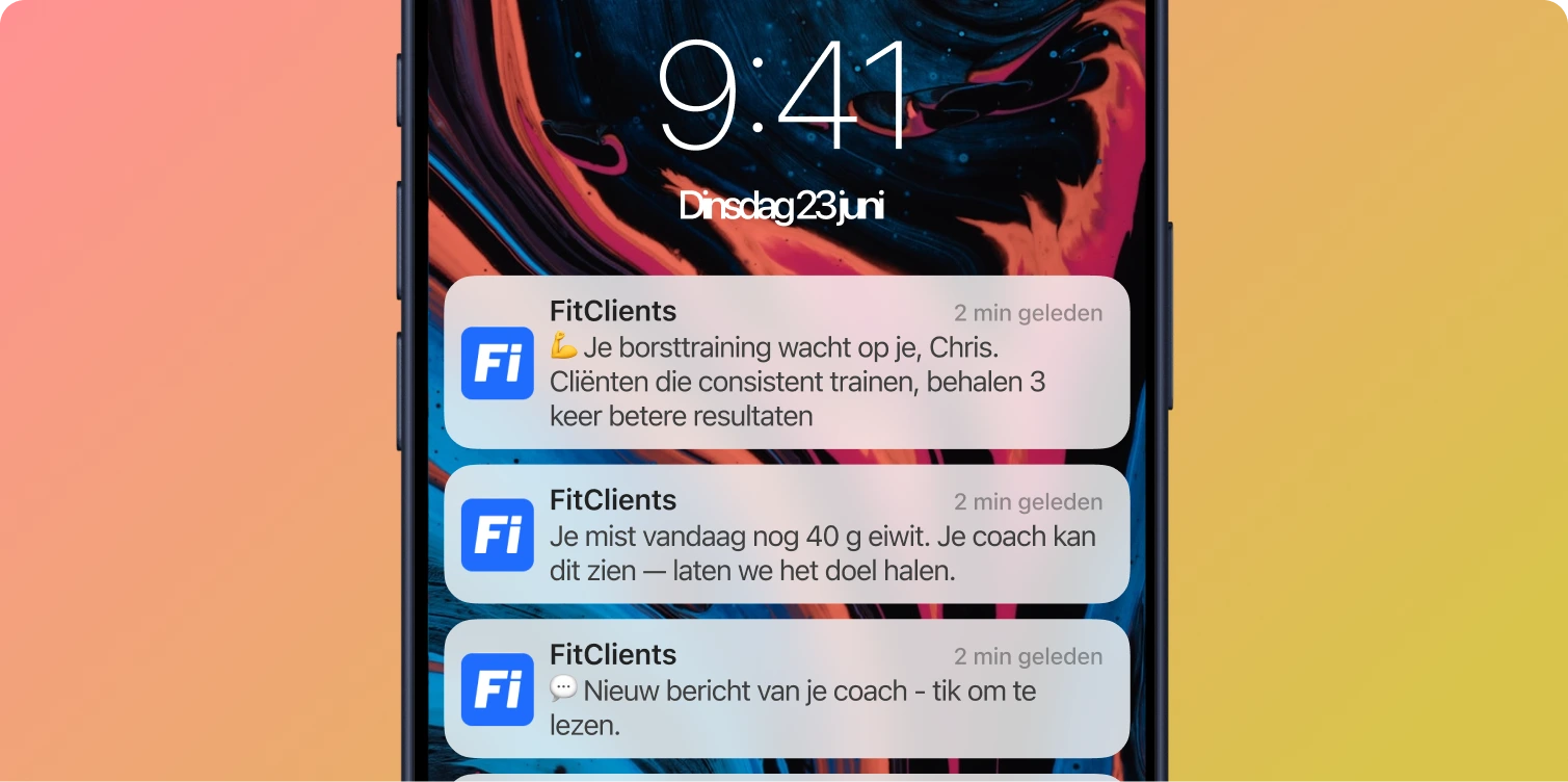 FitClients-meldingen