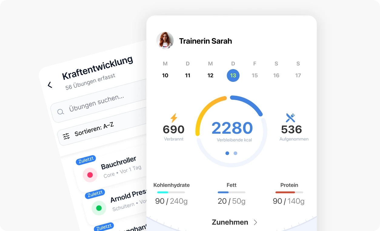 Fitness-App für Personal Trainer