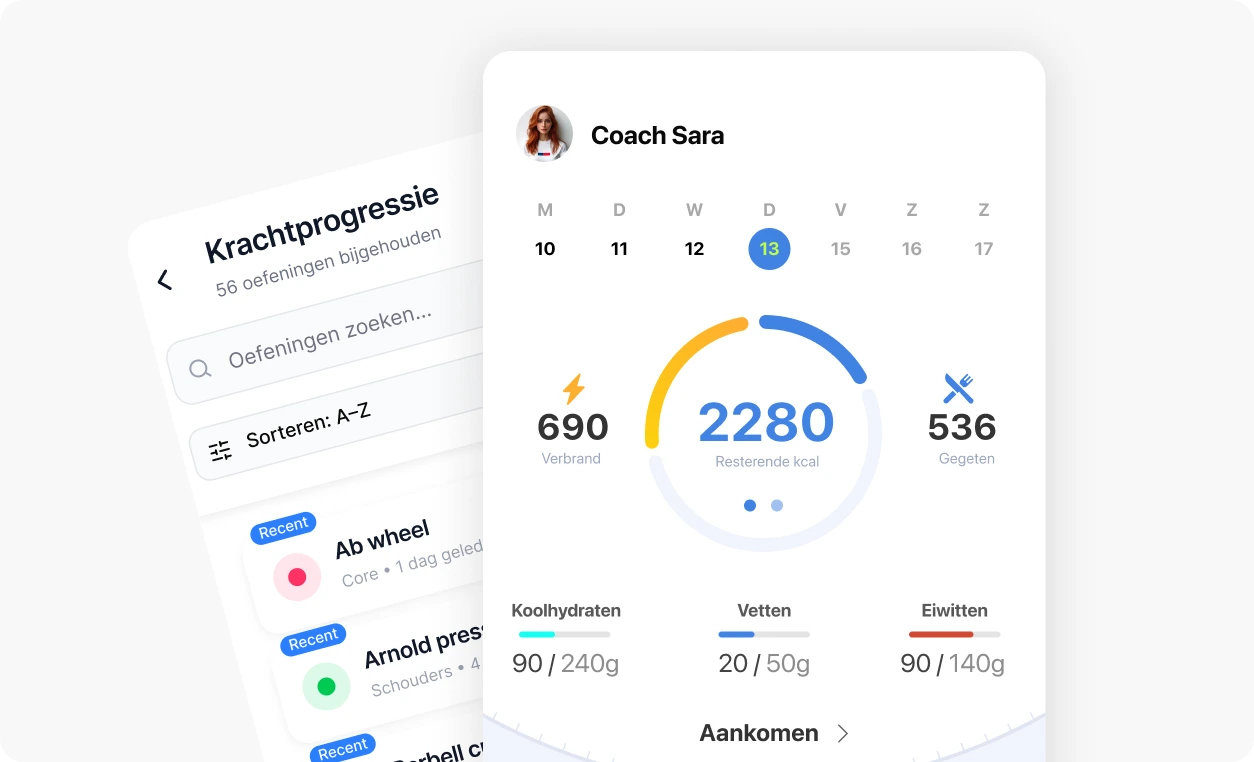 Fitnessapp voor personal trainers