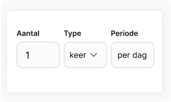 Frequentie van gewoonten