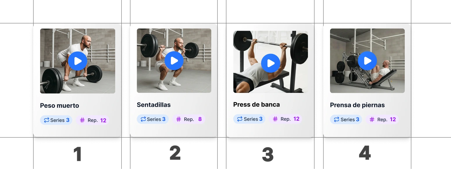 Creación de rutinas de entrenamiento