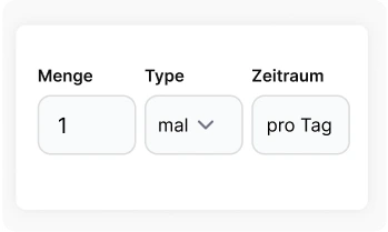 Häufigkeit von Gewohnheiten