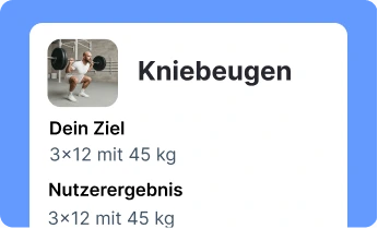 Kniebeugenziele verfolgen