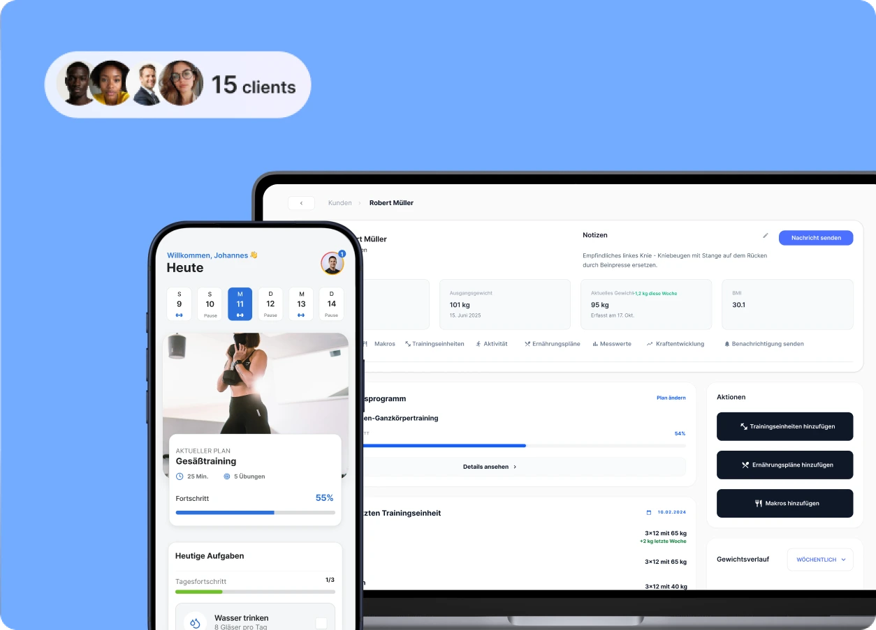 Kostenlose App und Software für Personal Trainer