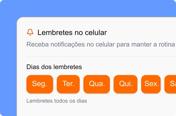 Lembretes para clientes