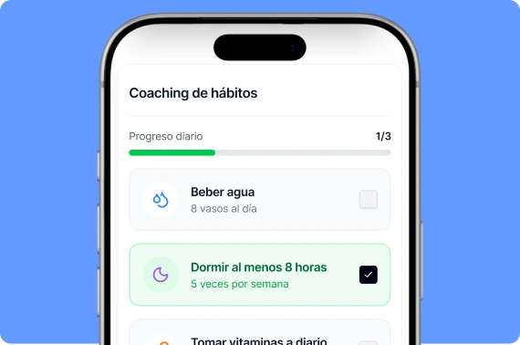 Lista de hábitos de los clientes