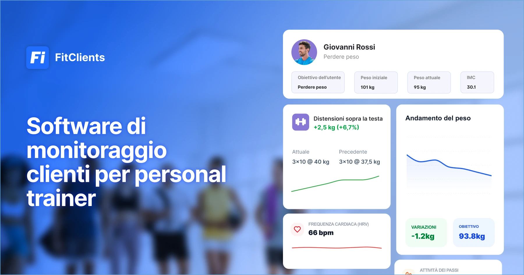 Monitoraggio dei clienti per personal trainer