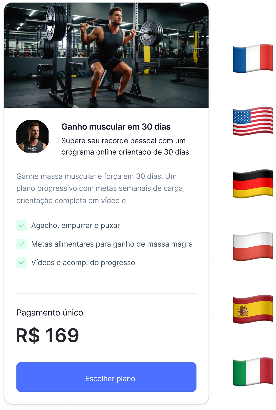 O melhor criador de sites multilíngues para personal trainers