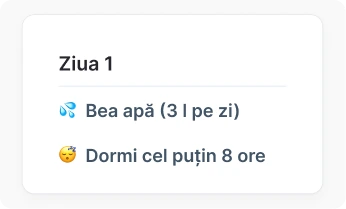 Obiective pentru obiceiuri și comportament