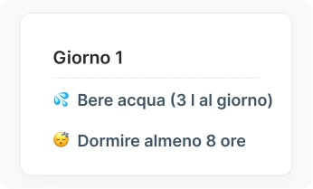 Obiettivi legati ad abitudini e comportamenti