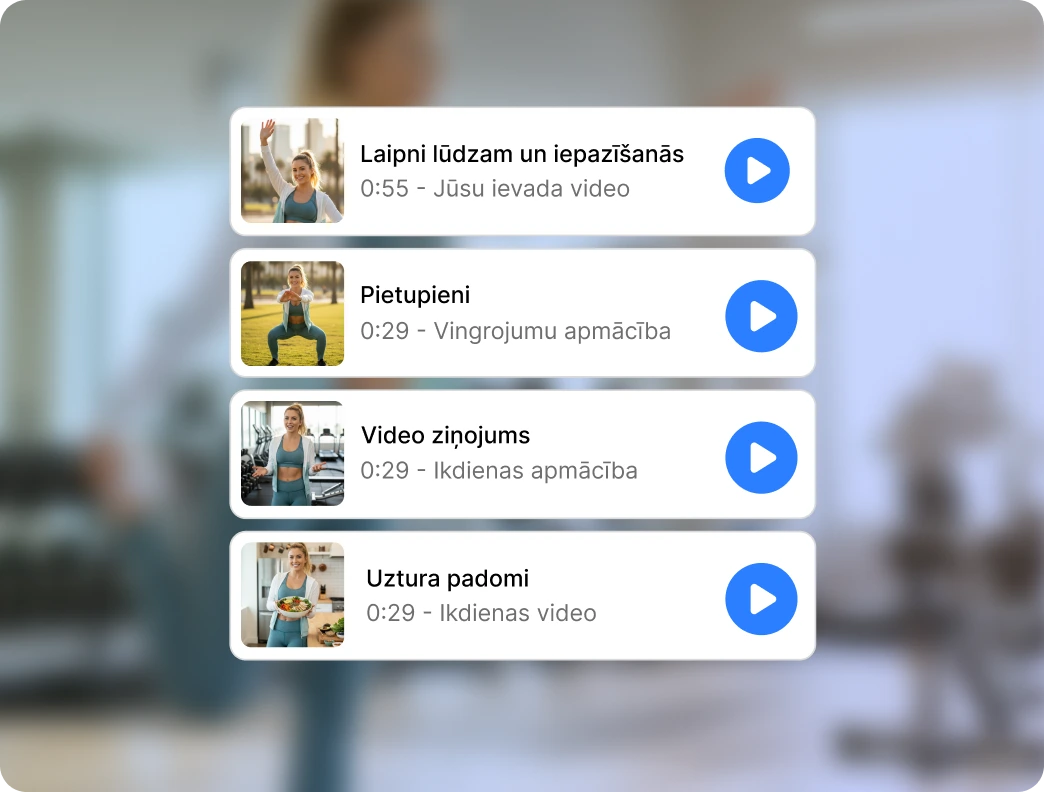 Personalizēta fitnesa lietotne