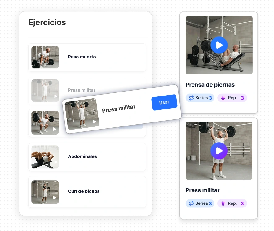 Plataforma de generación de entrenamientos para entrenadores