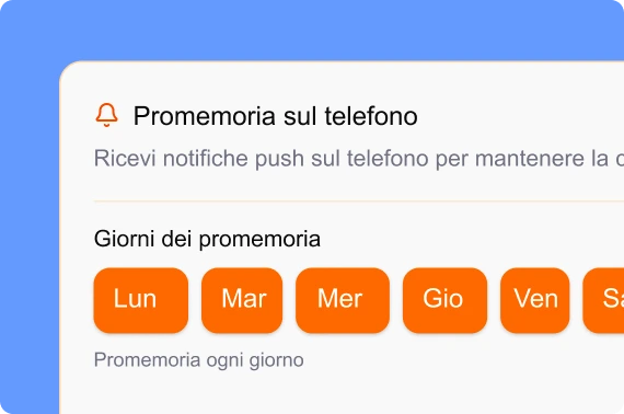 Promemoria per i clienti