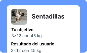 Seguimiento de objetivos en sentadillas