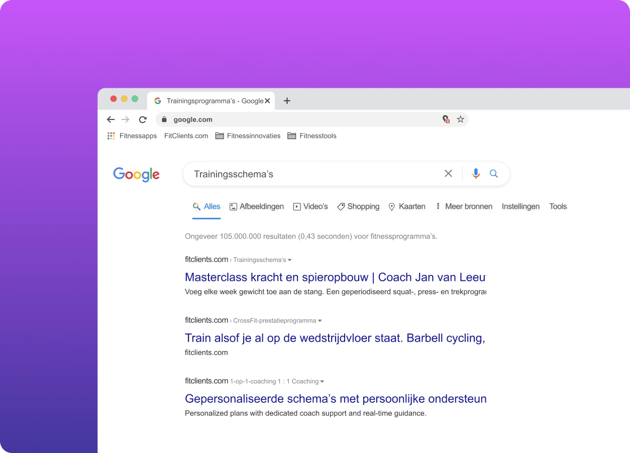 SEO voor websites van personal trainers