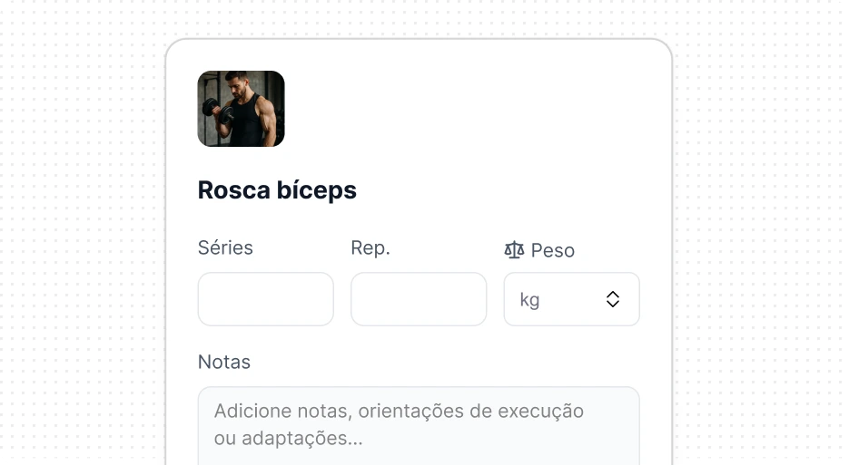 Séries e repetições de rosca bíceps