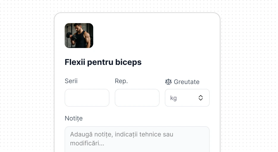 Serii și repetări de flexii pentru biceps
