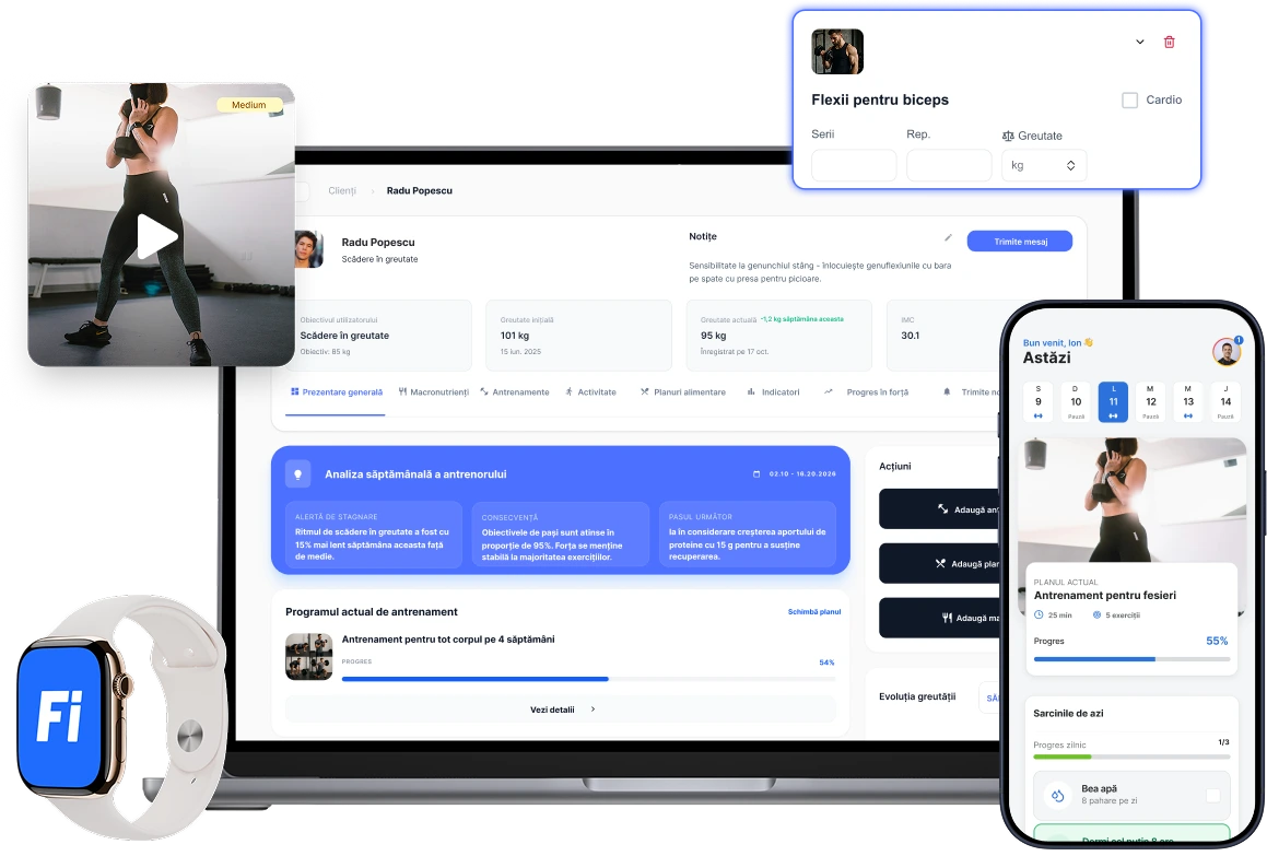 Set complet de instrumente pentru antrenori personali