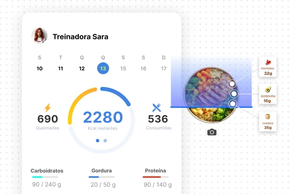 Software de acompanhamento da alimentação