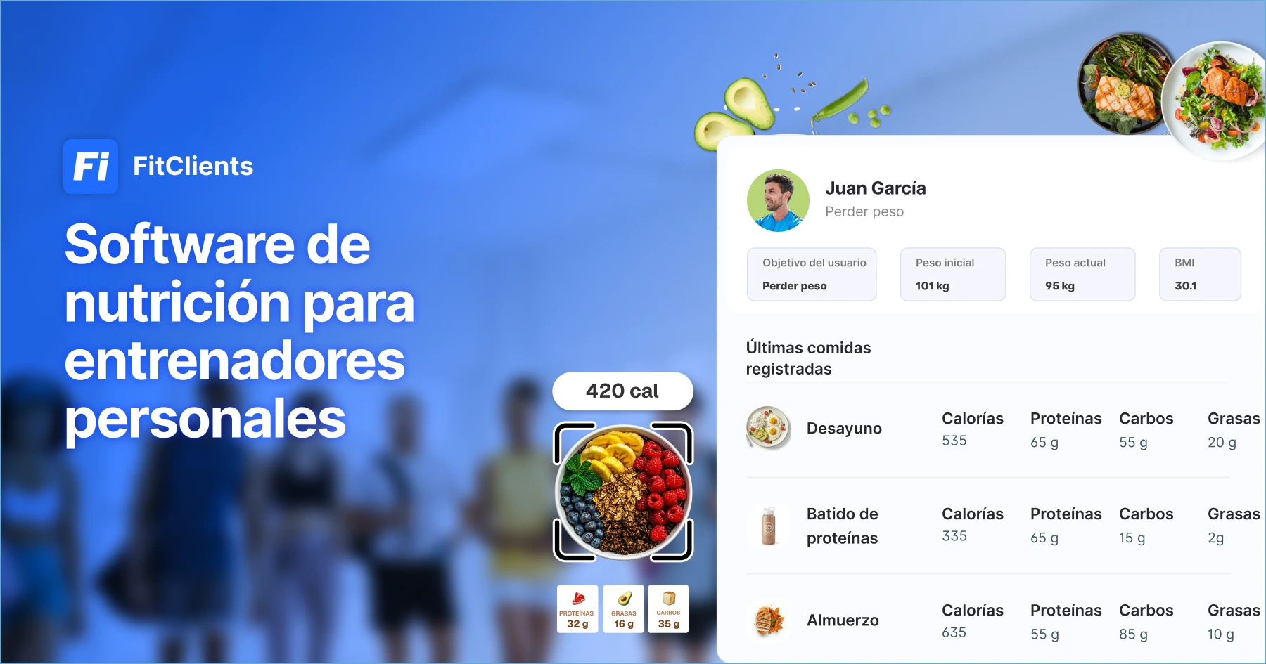 Software de nutrición para entrenadores personales